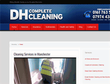 Tablet Screenshot of dhcompletecleaning.co.uk